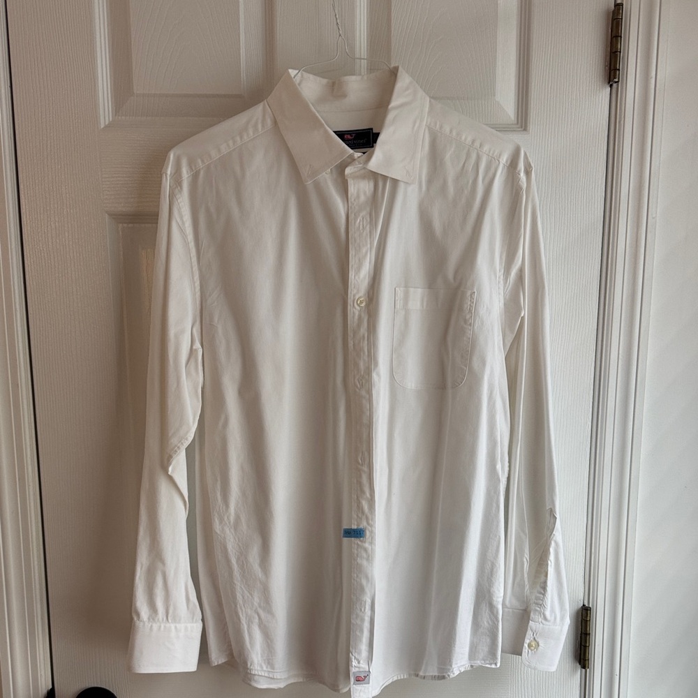 Vineyard Vines White Casual Button Down Shirt